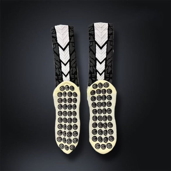 The FPT Official Black/White High Performance Grip Socks