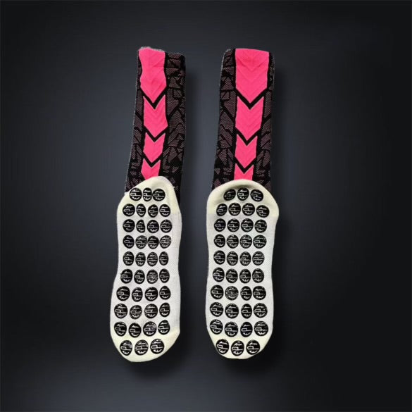 The FPT Official Black/Pink High Performance Grip Socks
