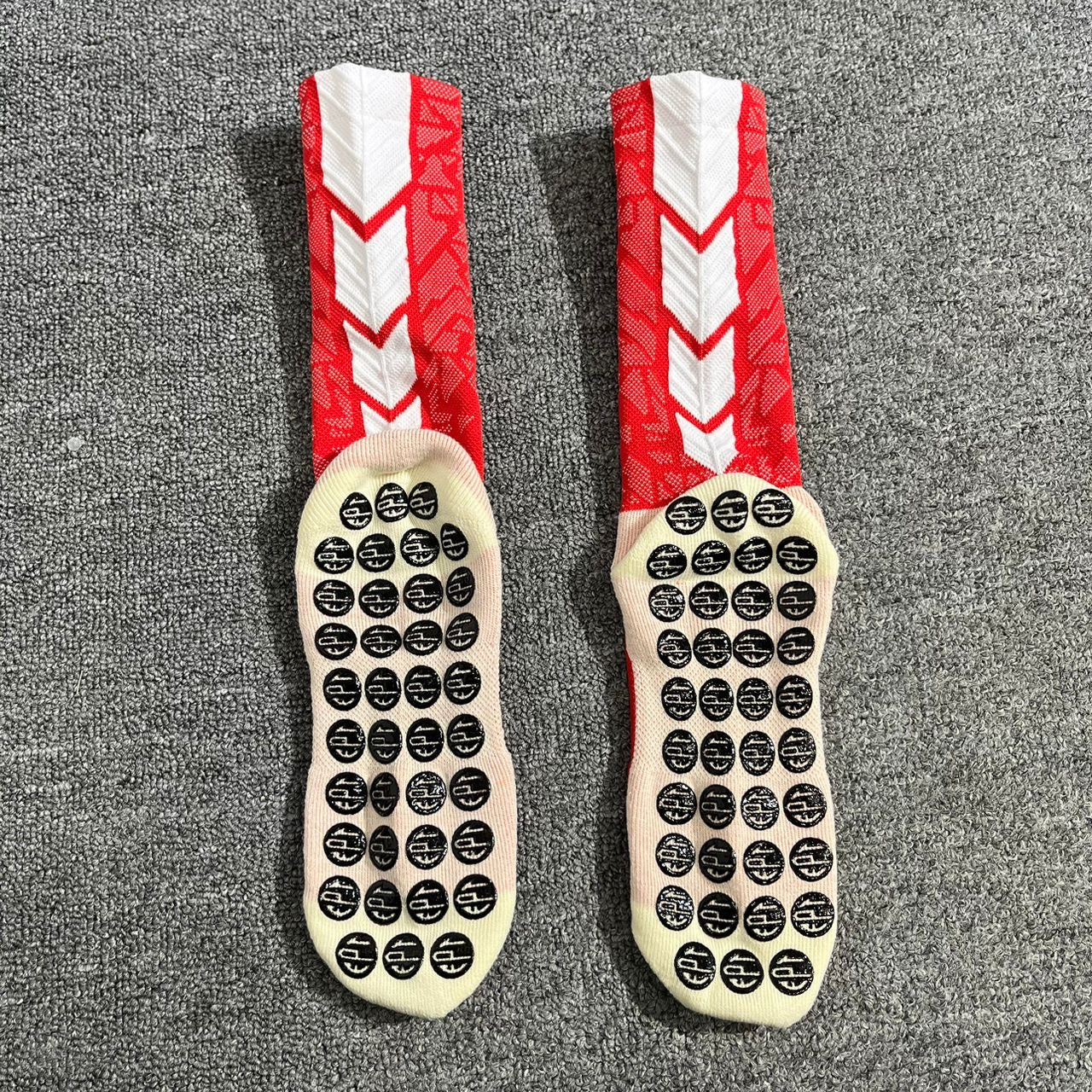 The FPT Official Red/White High Performance Grip Socks