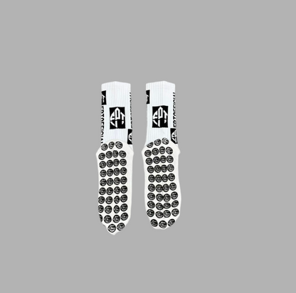 The FPT Official White Pro 2.0 High Performance Grip Socks