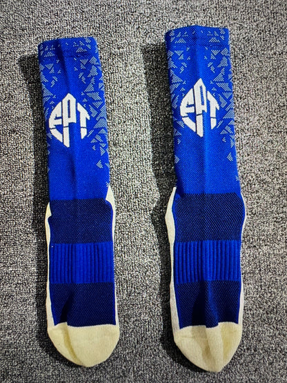 The FPT Official Blue/White High Performance Grip Socks